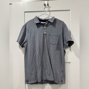 Banana republic burgundy performance pique polo navy large